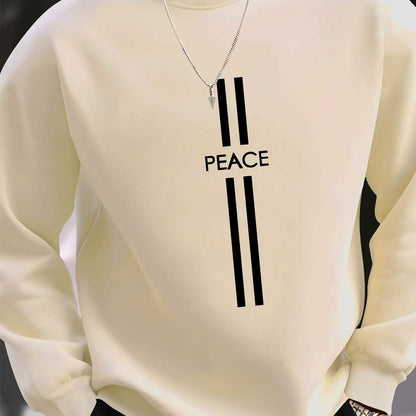 Crew Neck Sweatshirt - Peace Print Vibe