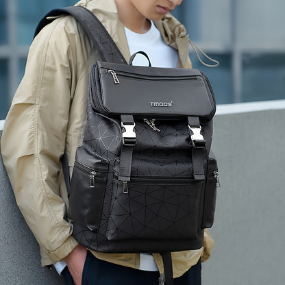 Zwarte Unisex Crocodile Textuur Rugzak