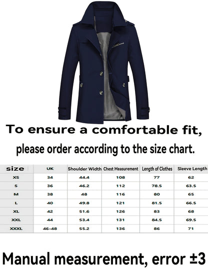 Unisex Classic Single-Breasted Trenchcoat - Tijdloos Olijfgroen