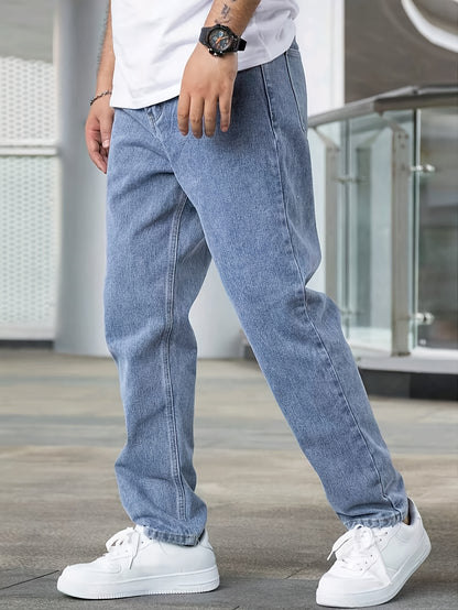 Classic Straight-Leg Denim Jeans