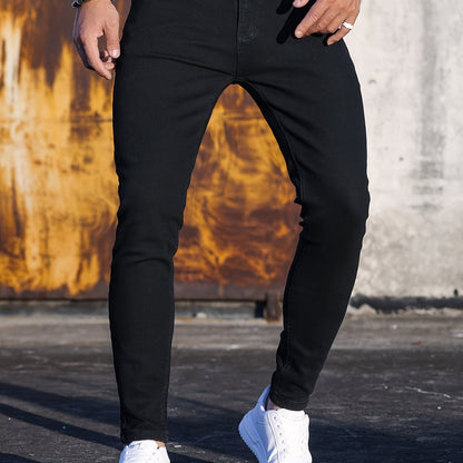 Cotton Blend Casual Skinny Jeans