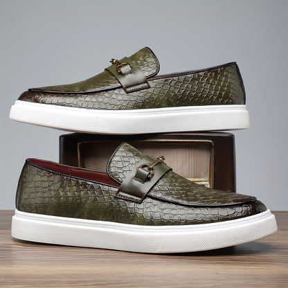 Heren Casual Low-Top Slip-On Schoenen - Tijdloos Zwart