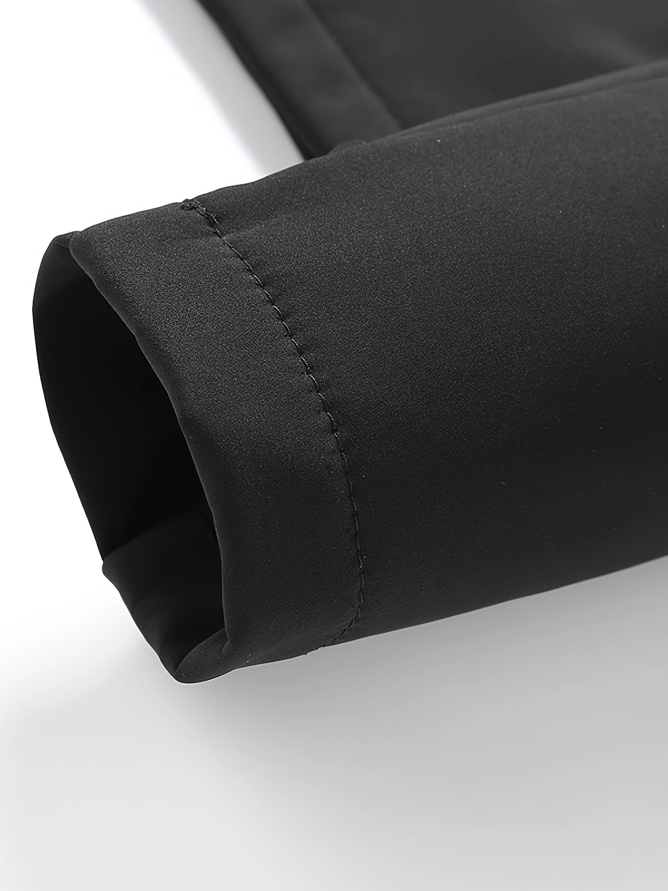 Heren Winddichte Fleece-Gevoerde Hoodie - Zwarte Outdoor Allure