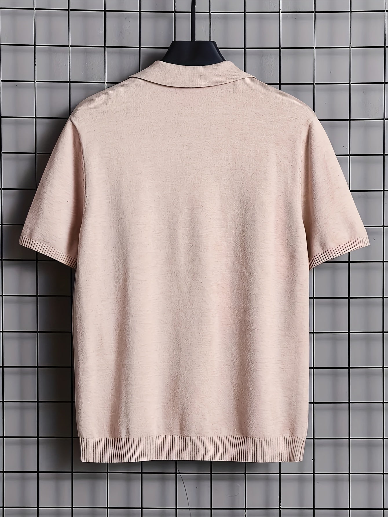 Rayon Short Sleeve Polo Shirt - Zomerse Goose Neck