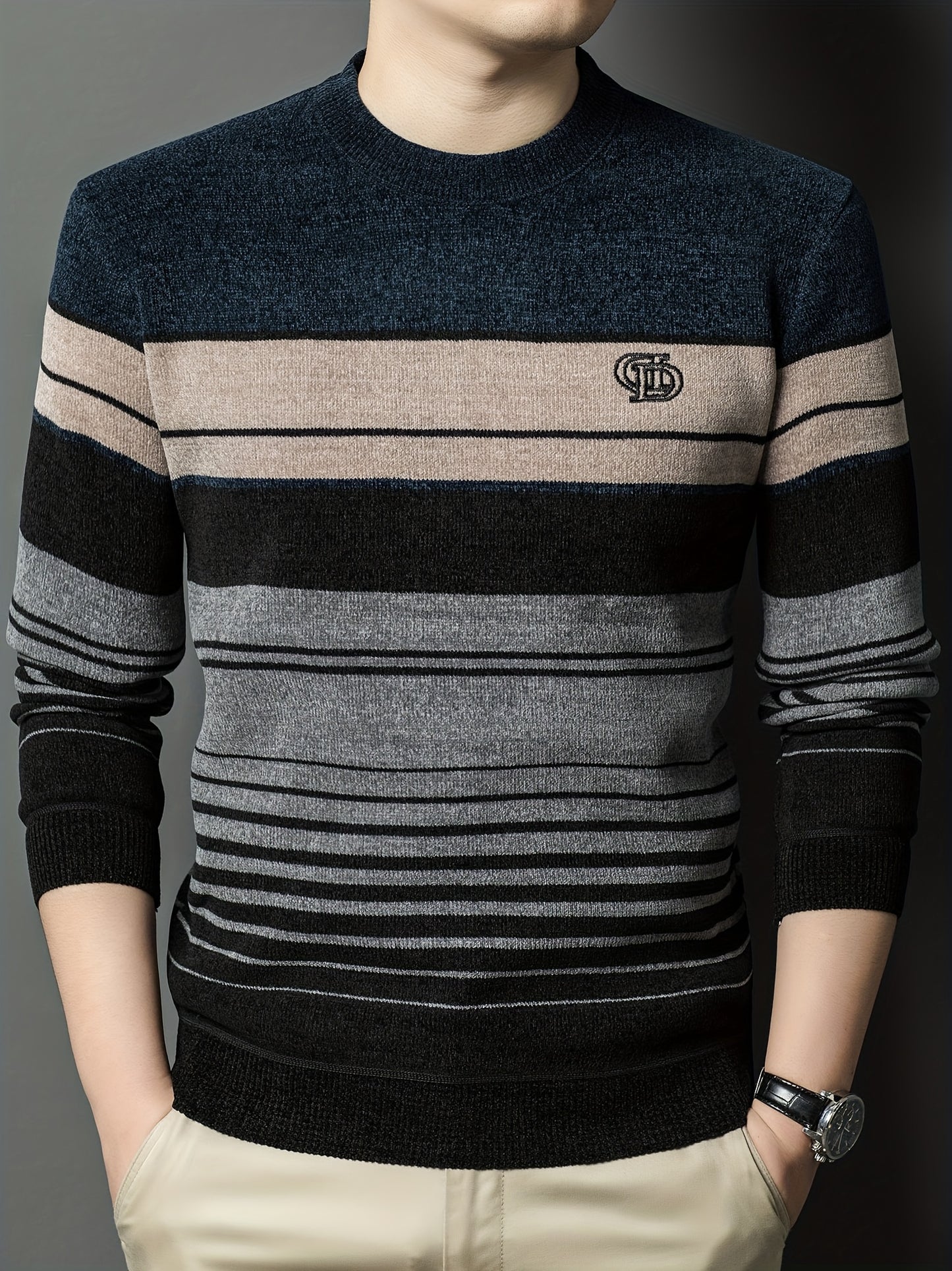 Winter Thermal Fleece-Lined Sweater