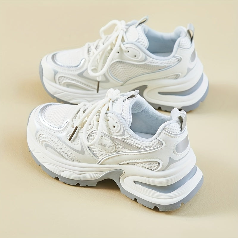 Skate Sneakers - Marine & Wit