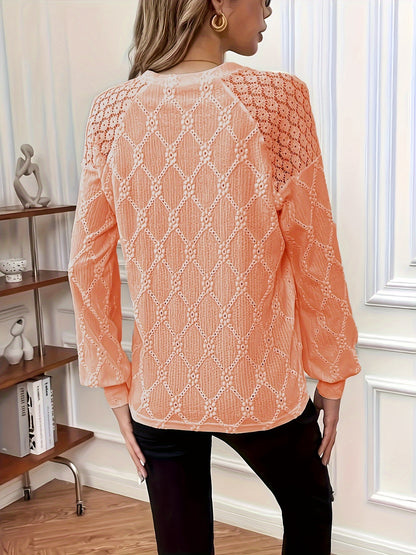 Elegant Lantern Sleeve Top
