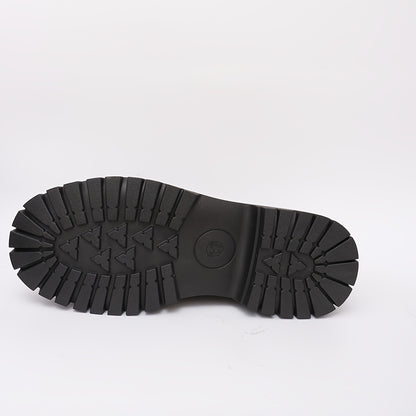 Dames Chic Zwarte PU Enkelboots