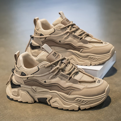 AOPLUS Heren Low-Top Cross-Training Sneakers - Zwart-Wit Dynamiek