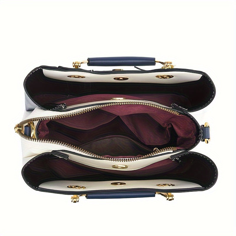 Color-Block Dames Tote Bag