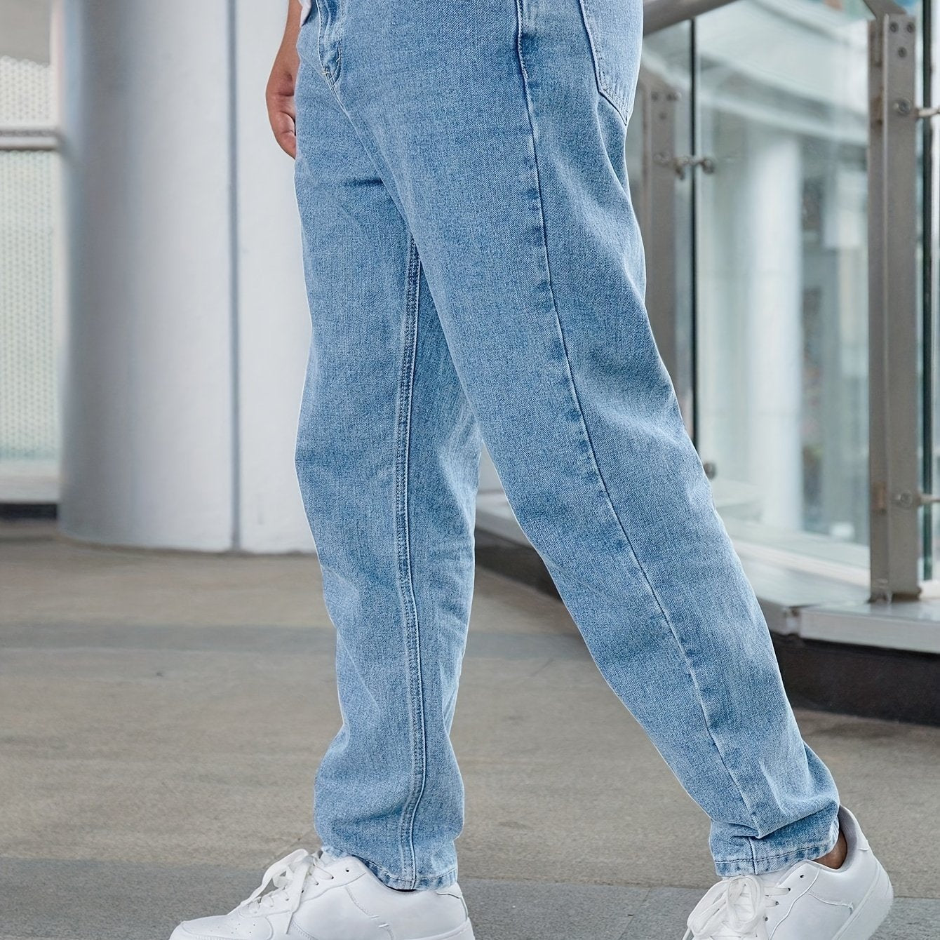 Classic Straight-Leg Denim Jeans