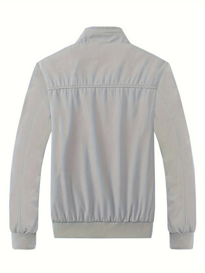 Heren Lichtgewicht Windbreaker - Urban Grijze Stijl