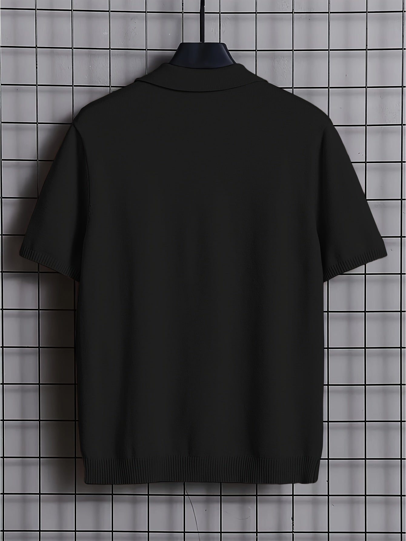 Rayon Short Sleeve Polo Shirt - Zomerse Goose Neck