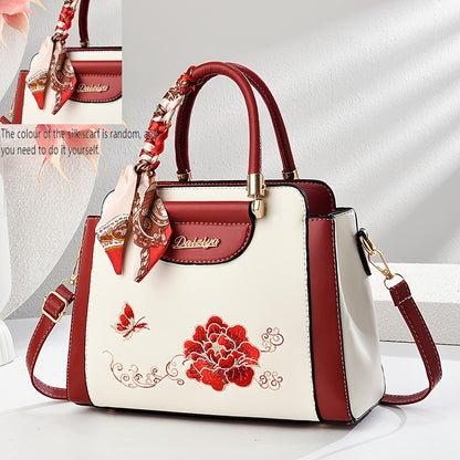 DZY Florale Navy Handtas