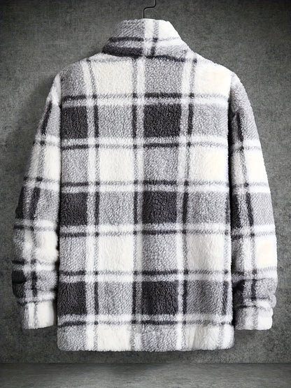 Geruite Plush Jacket