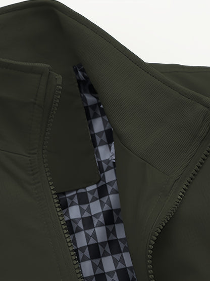 Heren Lichtgewicht Windbreaker - Urban Grijze Stijl