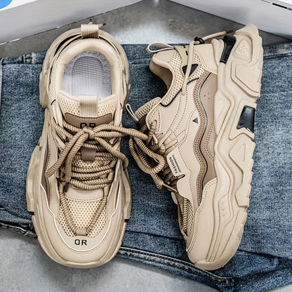 AOPLUS Heren Low-Top Cross-Training Sneakers - Zwart-Wit Dynamiek