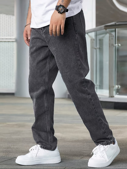 Classic Straight-Leg Denim Jeans