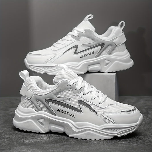 Heren Lichtgewicht Platform Sneakers - Urban Stride Zwart