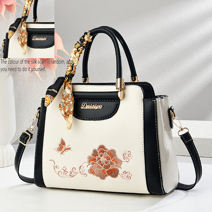 DZY Florale Navy Handtas