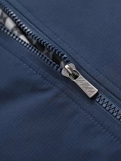 Heren Lichtgewicht Windbreaker - Urban Grijze Stijl
