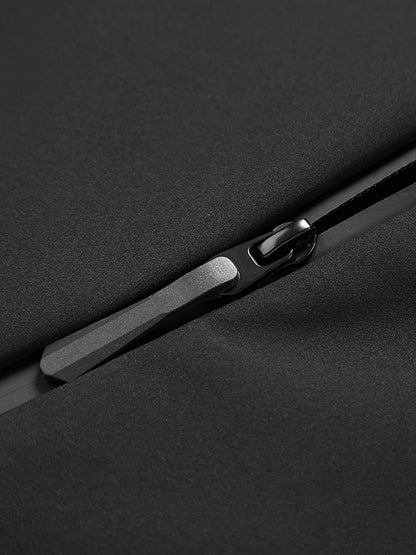 Heren Winddichte Fleece-Gevoerde Hoodie - Zwarte Outdoor Allure