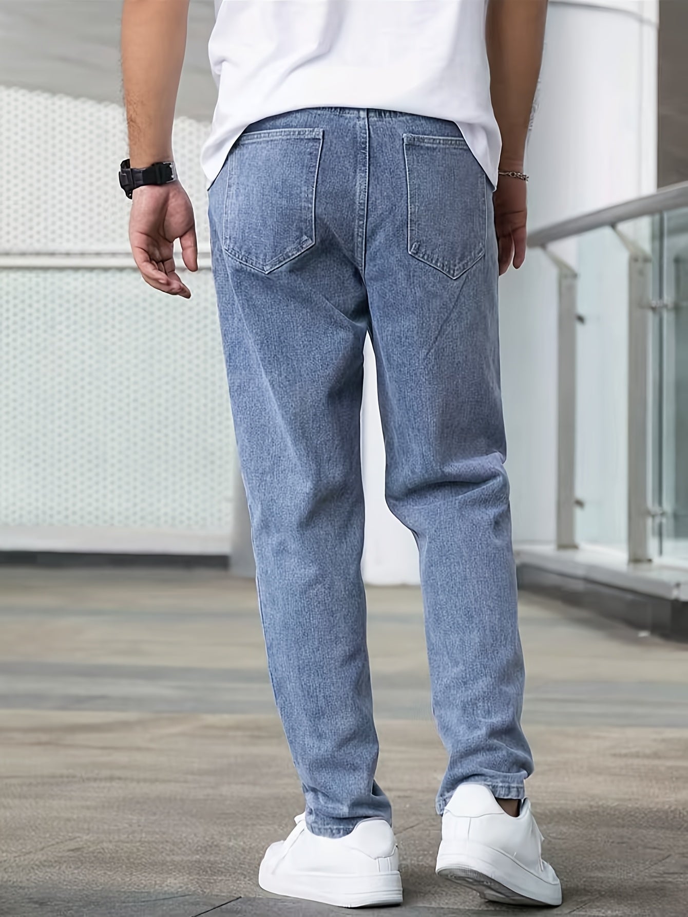 Classic Straight-Leg Denim Jeans