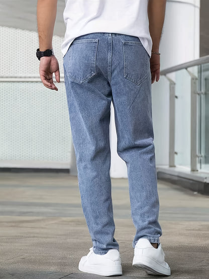 Classic Straight-Leg Denim Jeans