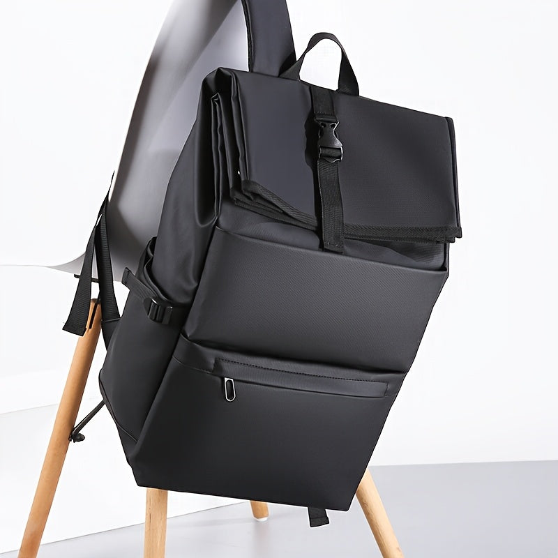 Zwarte Oxford Rugzak