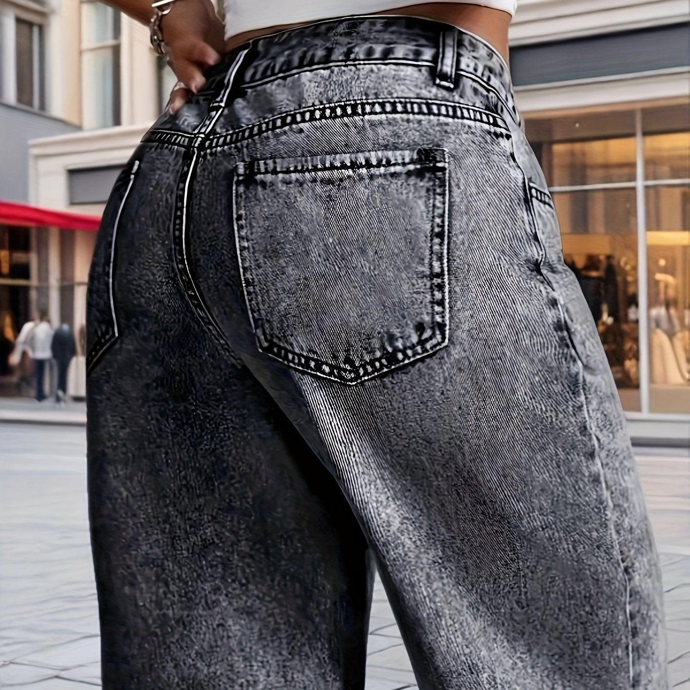 Vintage Hoge Taille Denim Jeans