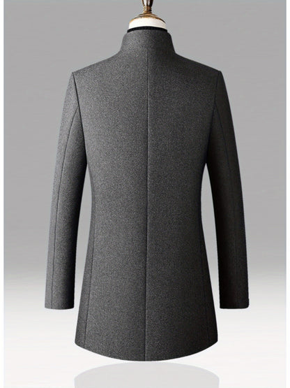 Heren Tweed Blazer - Bourgondische Raffinement