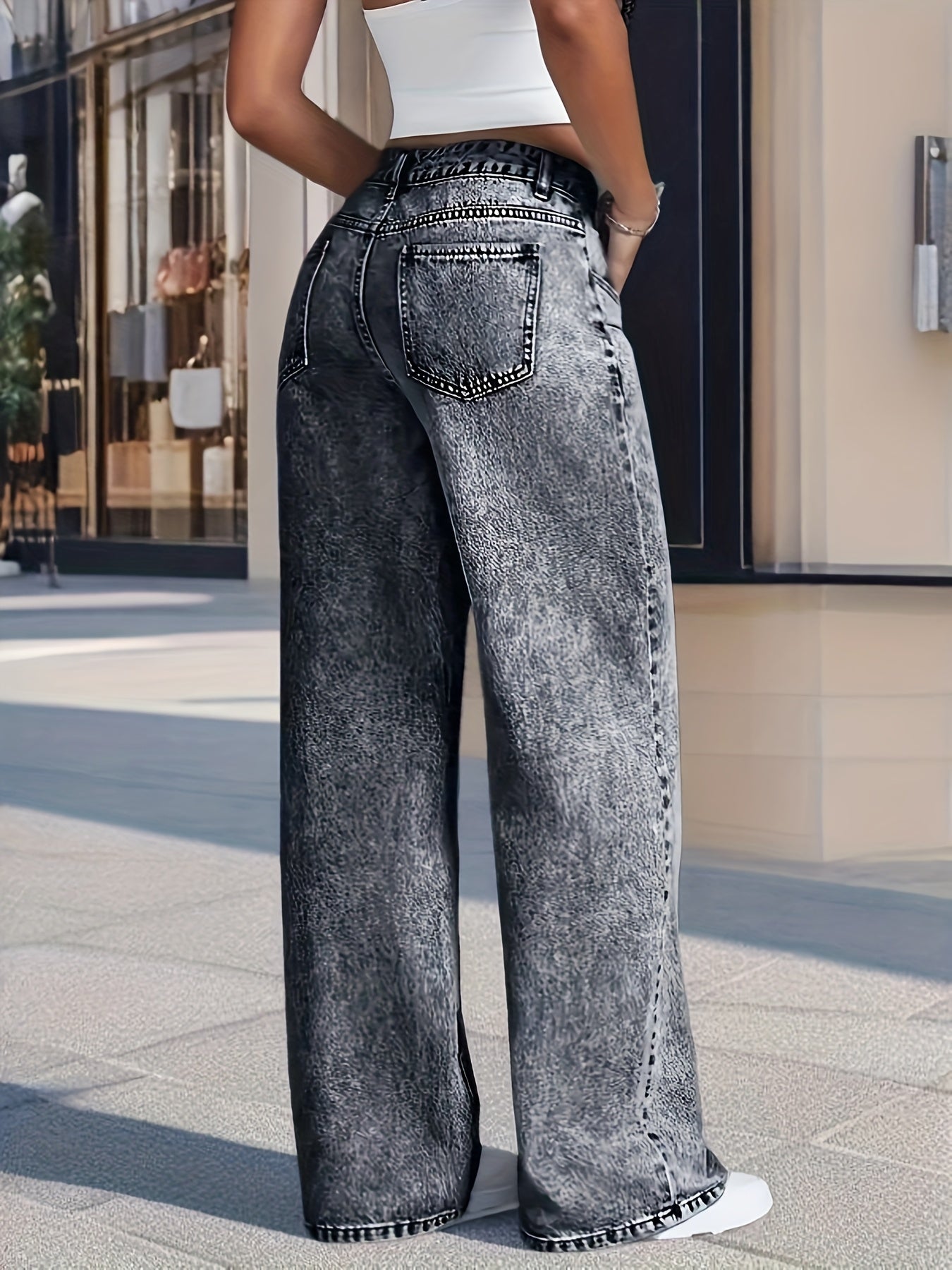 Vintage Hoge Taille Denim Jeans