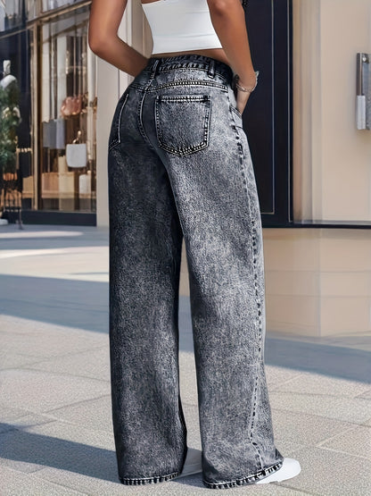 Vintage Hoge Taille Denim Jeans