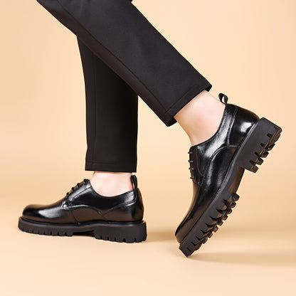 Heren Casual Leren Lace-Up Schoenen - Klassiek Bruin