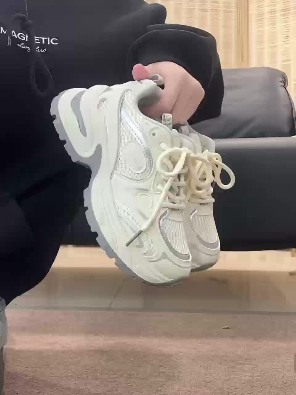 Skate Sneakers - Marine & Wit