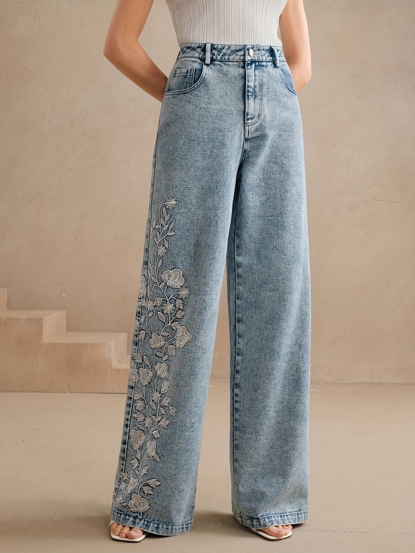 Stretch Denim Pantalon