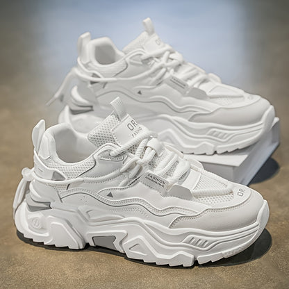 AOPLUS Heren Low-Top Cross-Training Sneakers - Zwart-Wit Dynamiek