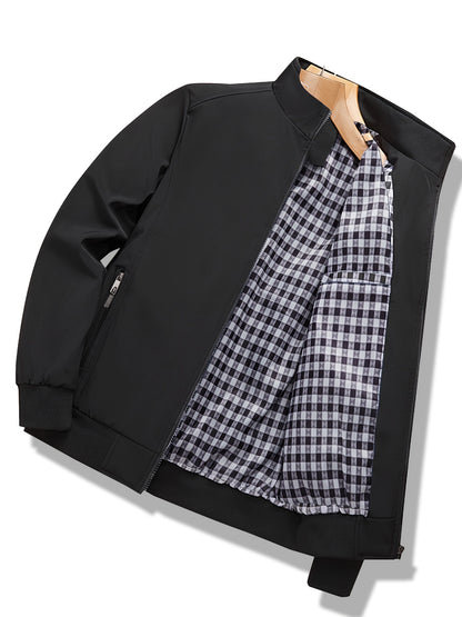 Heren Lichtgewicht Windbreaker - Urban Grijze Stijl