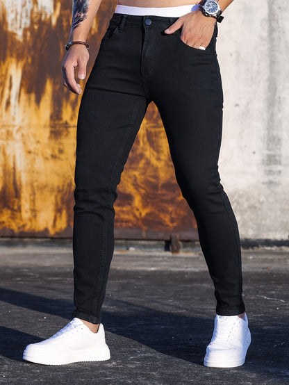 Cotton Blend Casual Skinny Jeans
